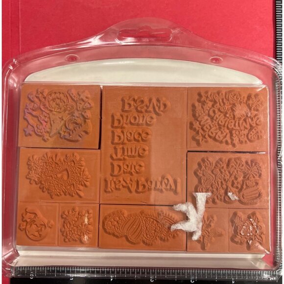 Celebrations Rubber Stamp Set by Personal Stamp Exchange SK118 - Picture 3 of 3